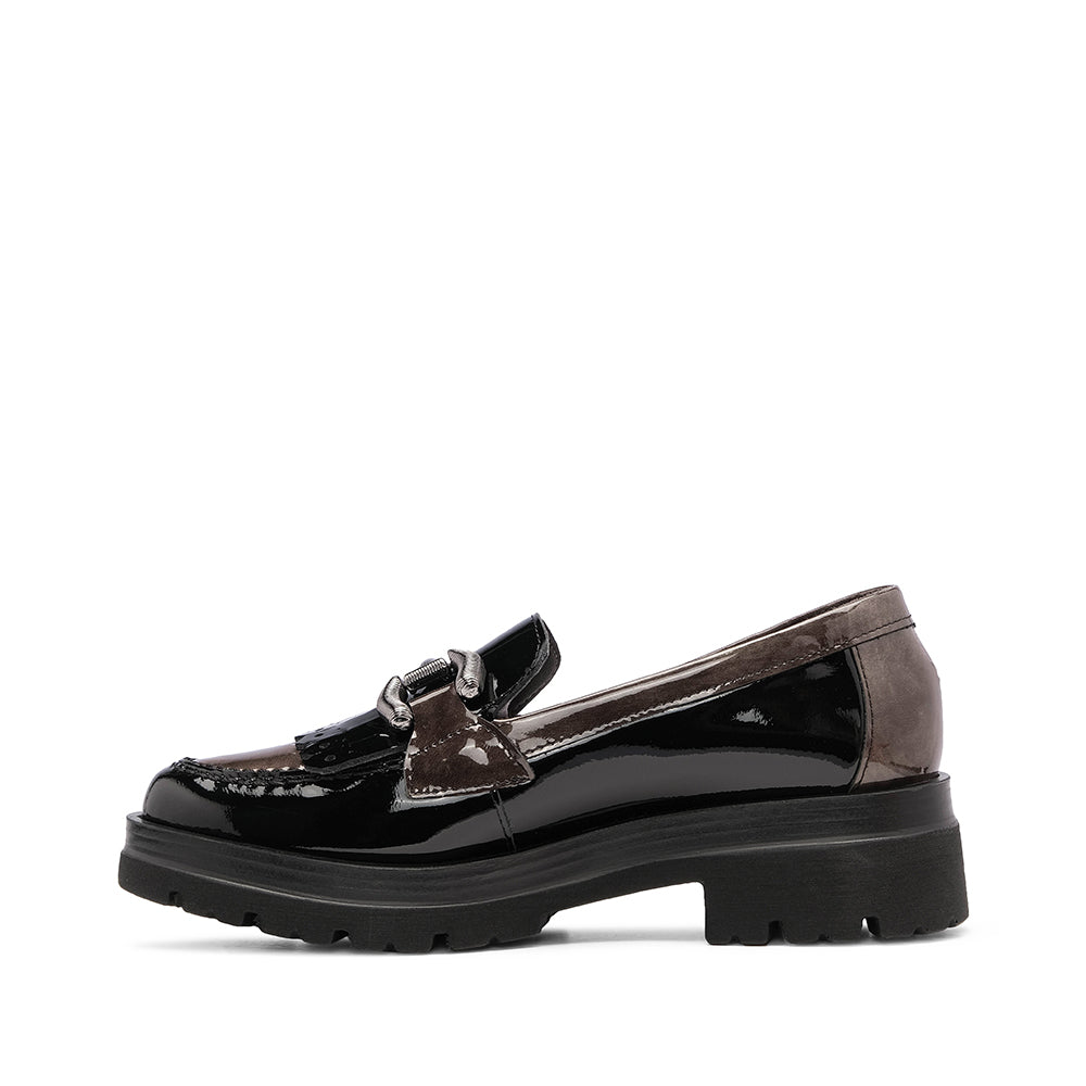 Sapato Mocassim Mulher Verniz Preto