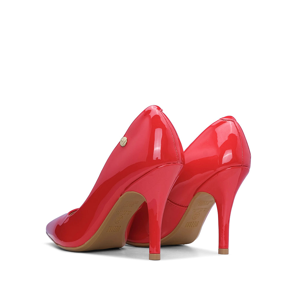 Sapato Salto Alto Mulher Verniz Vermelho