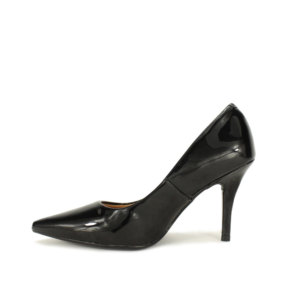 Sapato Salto Alto Mulher Verniz Preto