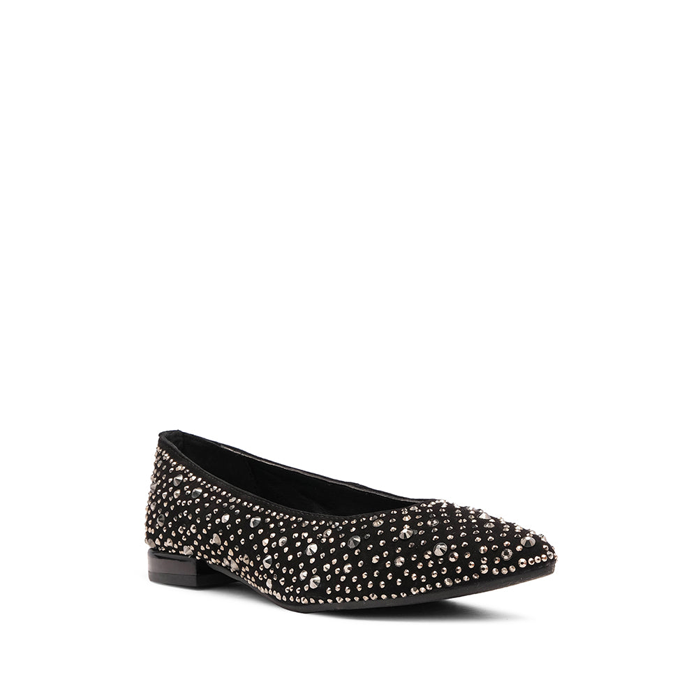 Sapato Salto Raso Mulher Pele Preto