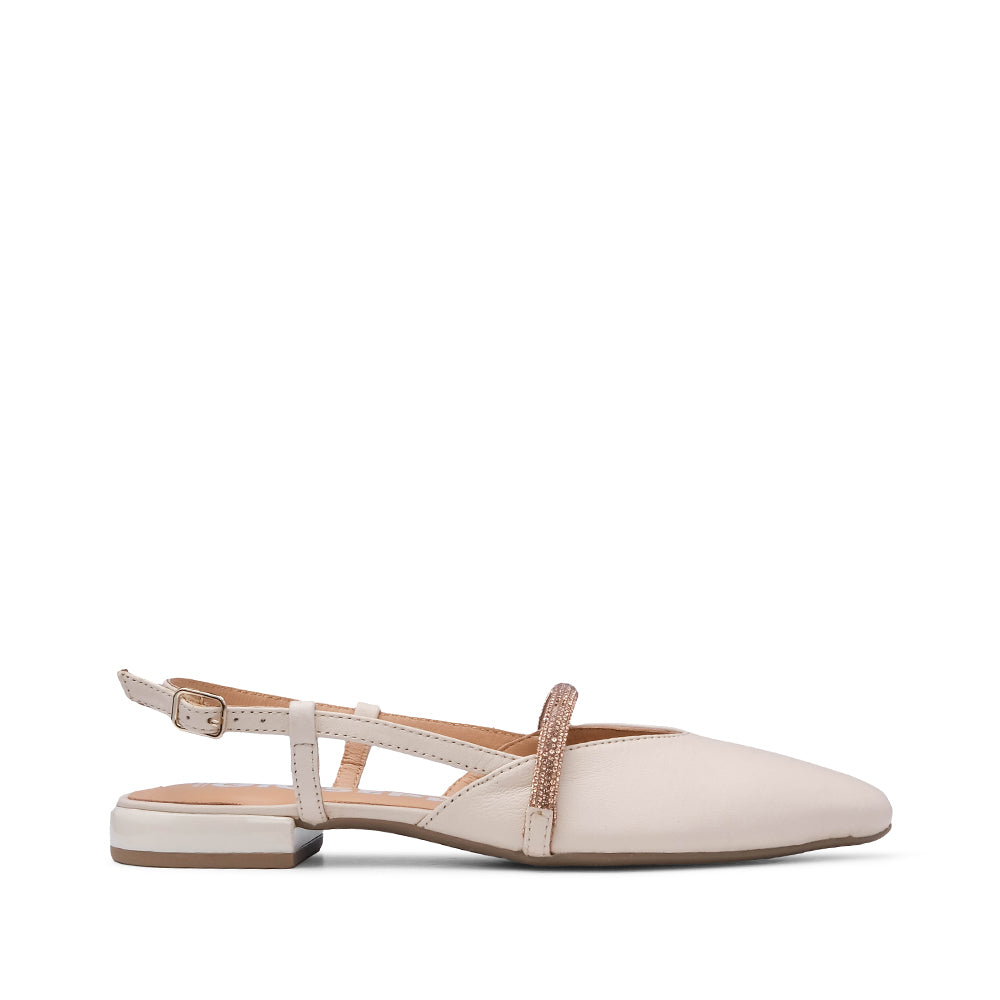 Sapato Slingback Mulher Pele Sintética Bege