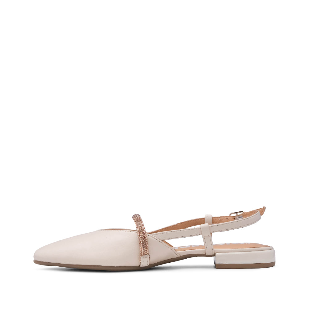 Sapato Slingback Mulher Pele Sintética Bege