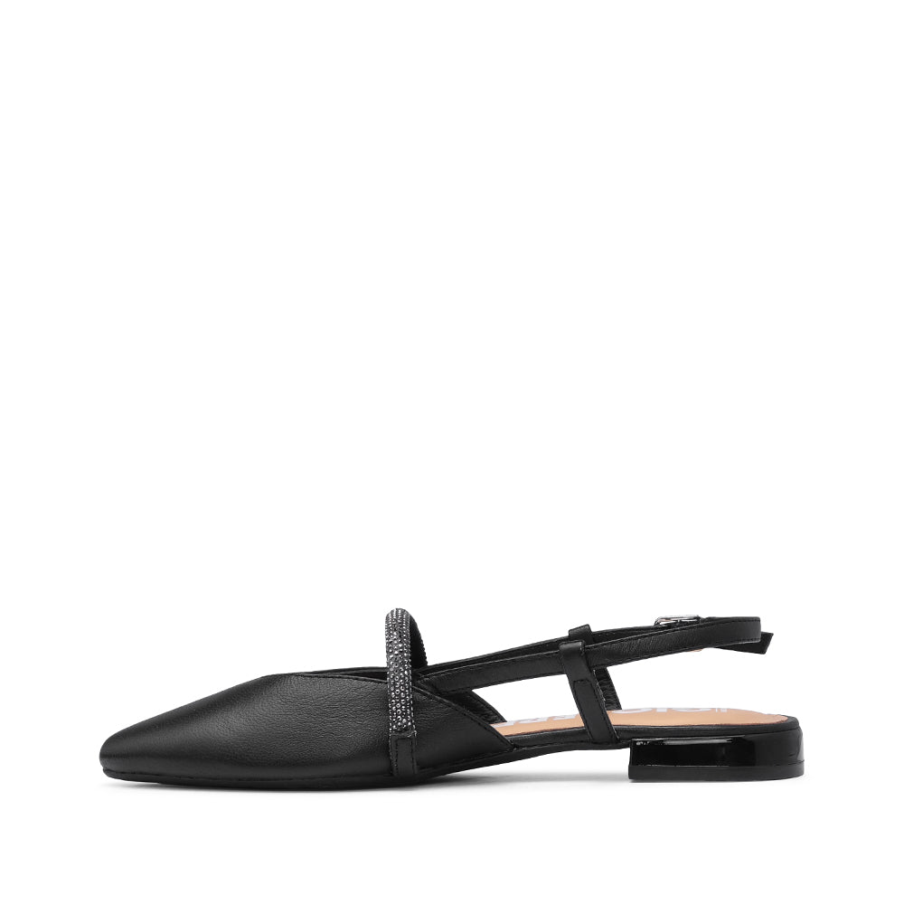 Sapato Slingback Mulher Pele Sintética Preto