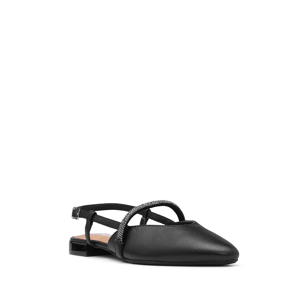 Sapato Slingback Mulher Pele Sintética Preto