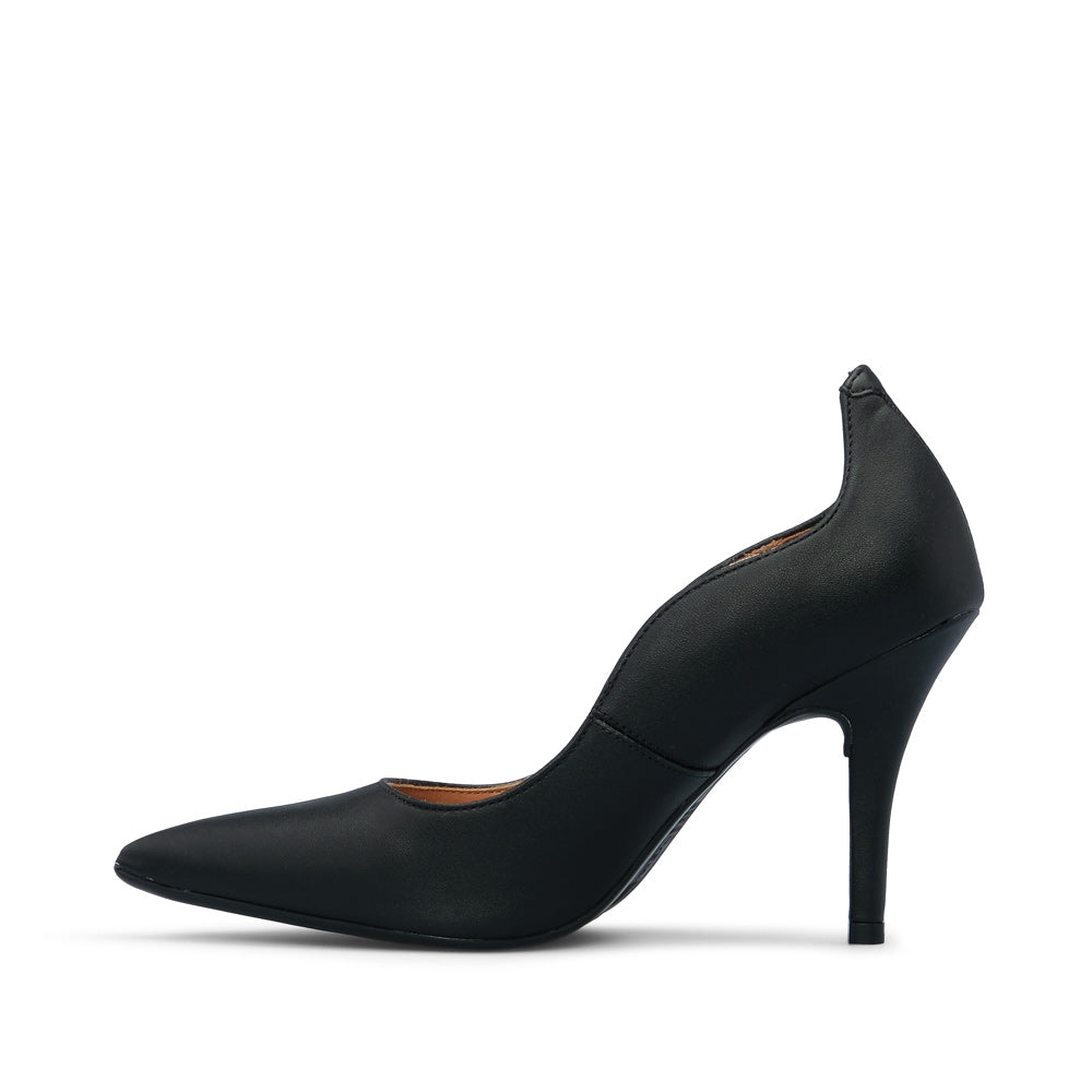 Sapato Salto Alto Mulher Pele Preto