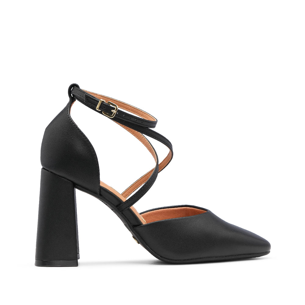 Sapato Salto Alto Mulher Pele Preto