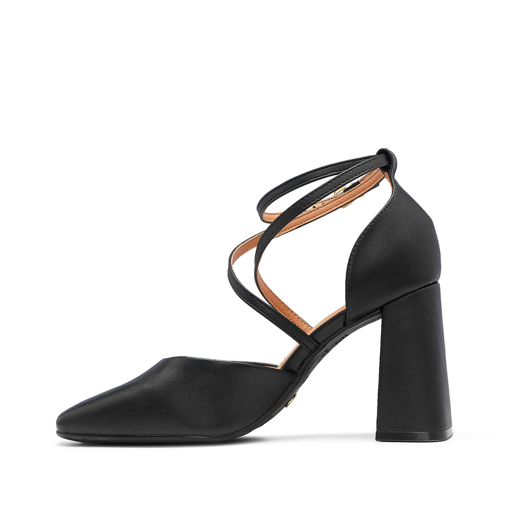 Sapato Salto Alto Mulher Pele Preto