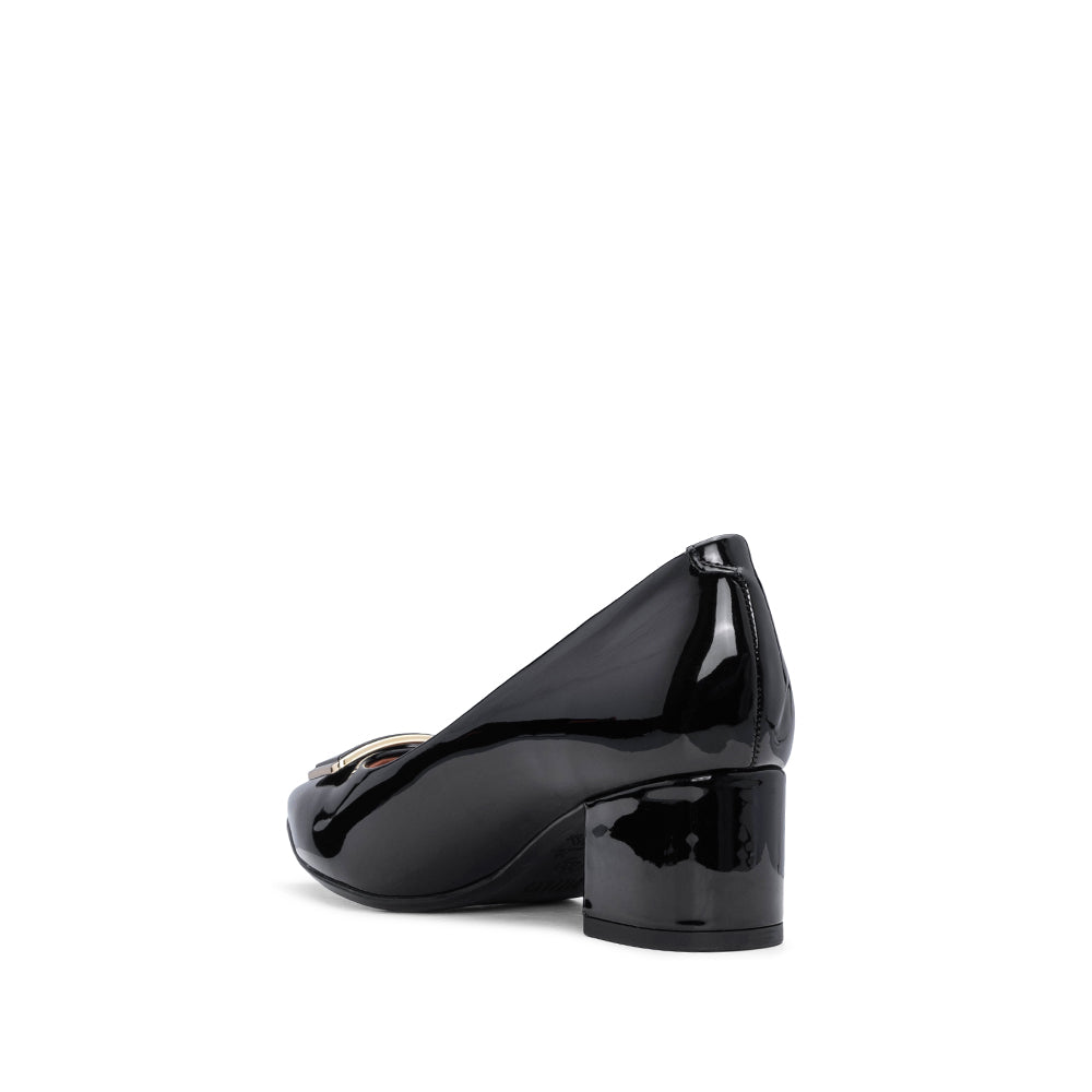 Sapato Salto Médio Mulher Verniz Preto