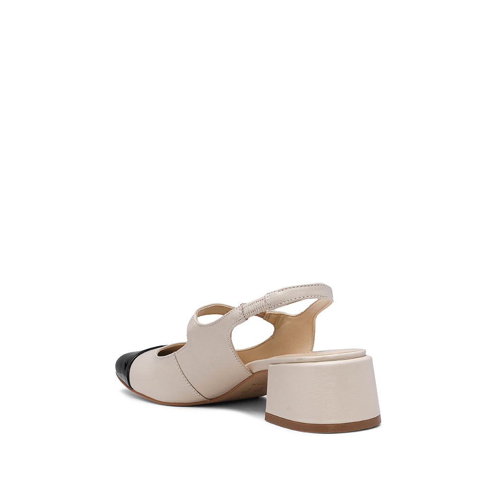 Sapato Slingback Mulher Pele Sintética Bege