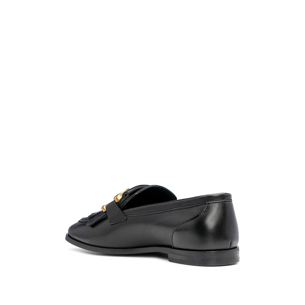 Sapato Mocassim Mulher Pele Preto