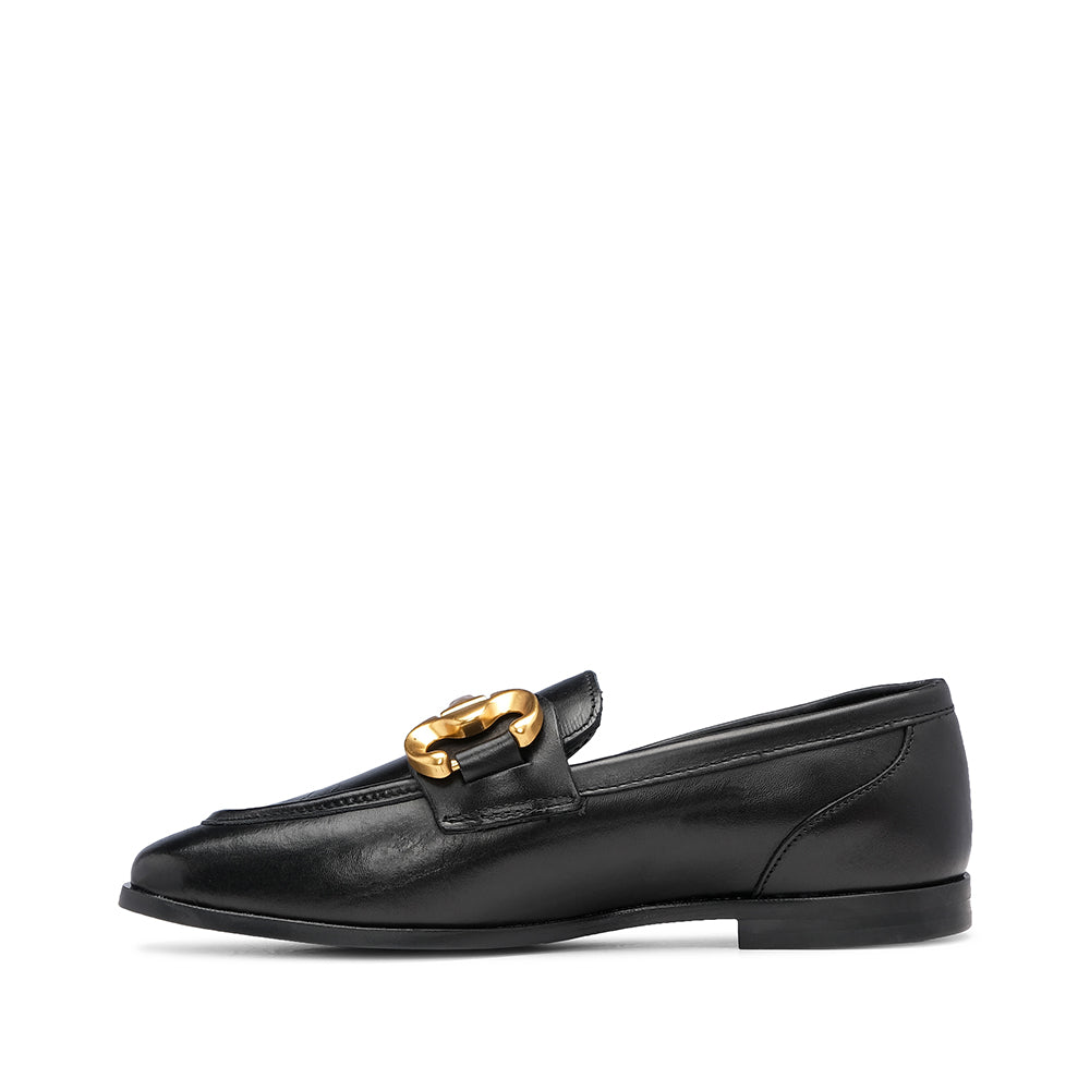 Sapato Mocassim Mulher Pele Preto