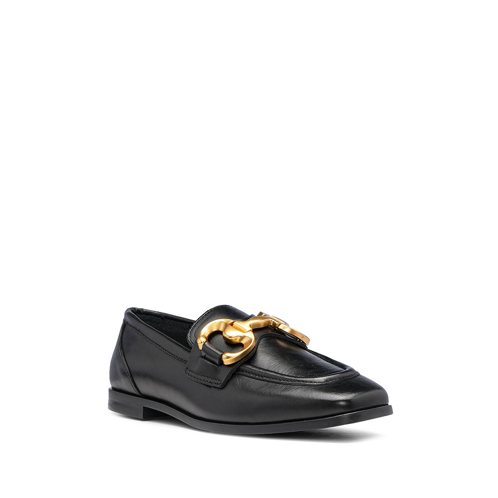 Sapato Mocassim Mulher Pele Preto