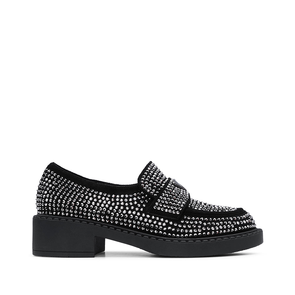 Sapato Mocassim Mulher Camurça Preto