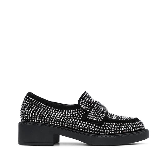 Sapato Mocassim Mulher Camurça Preto