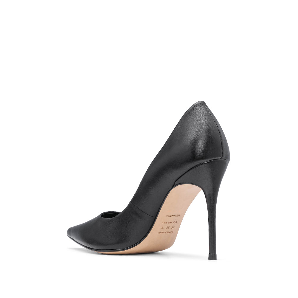 Sapato Salto Alto Mulher Pele Preto
