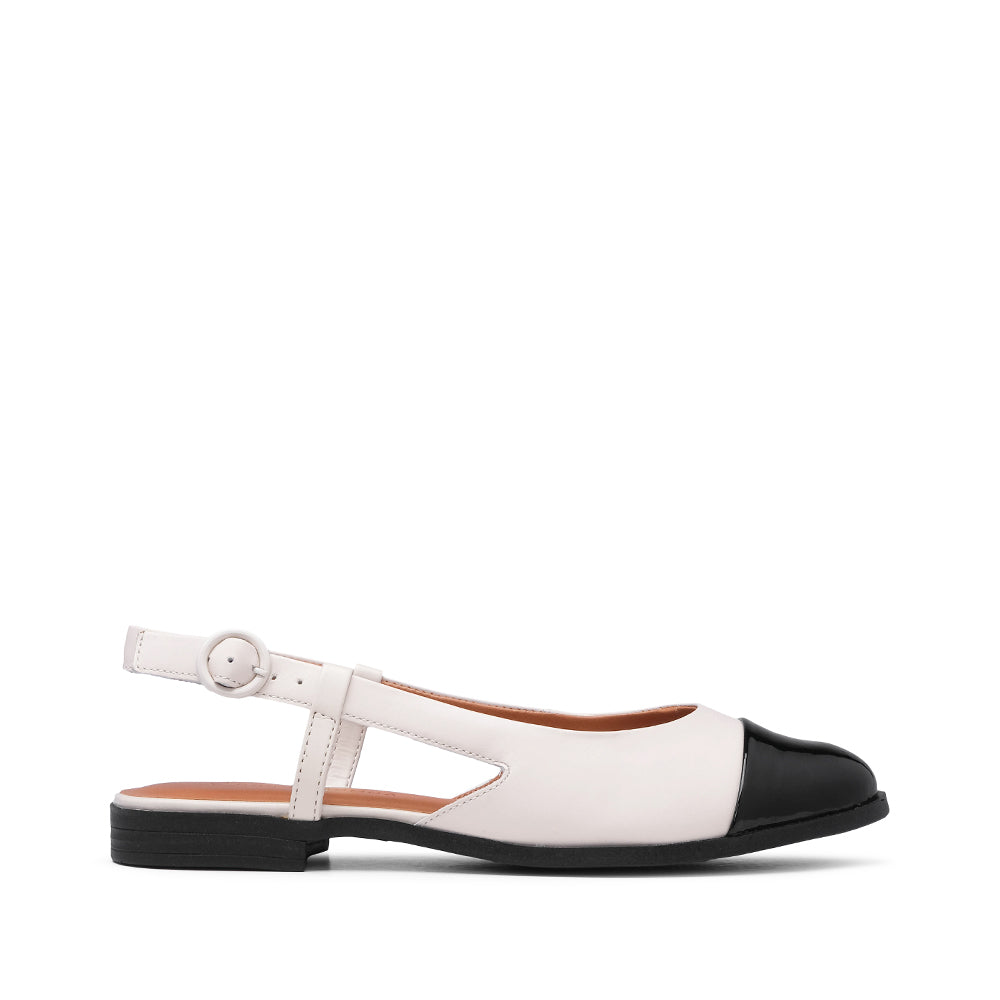 Sapato Slingback Mulher Pele Sintética Bege