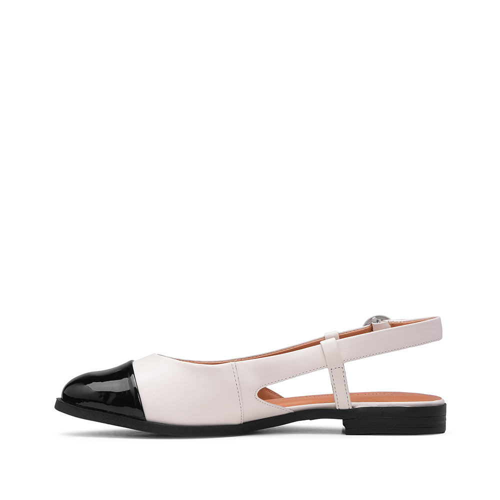 Sapato Slingback Mulher Pele Sintética Bege