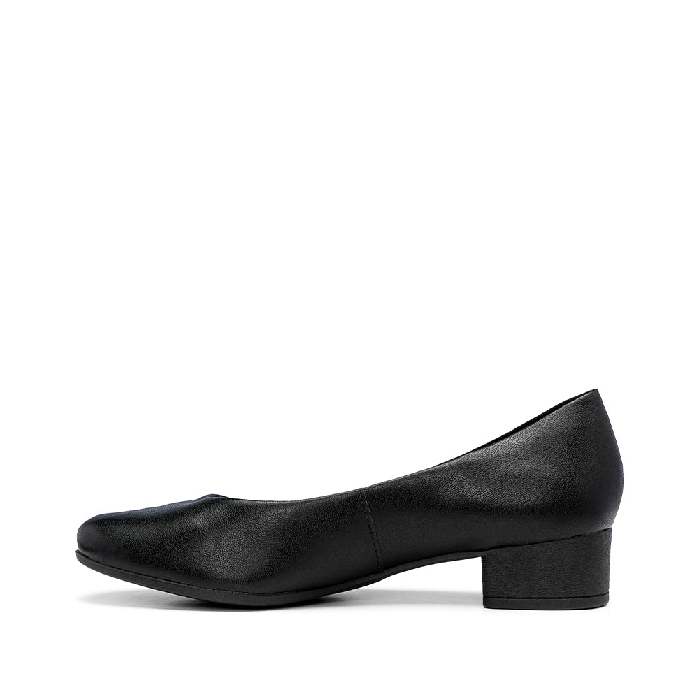 Sapato Salto Raso Mulher Pele Preto