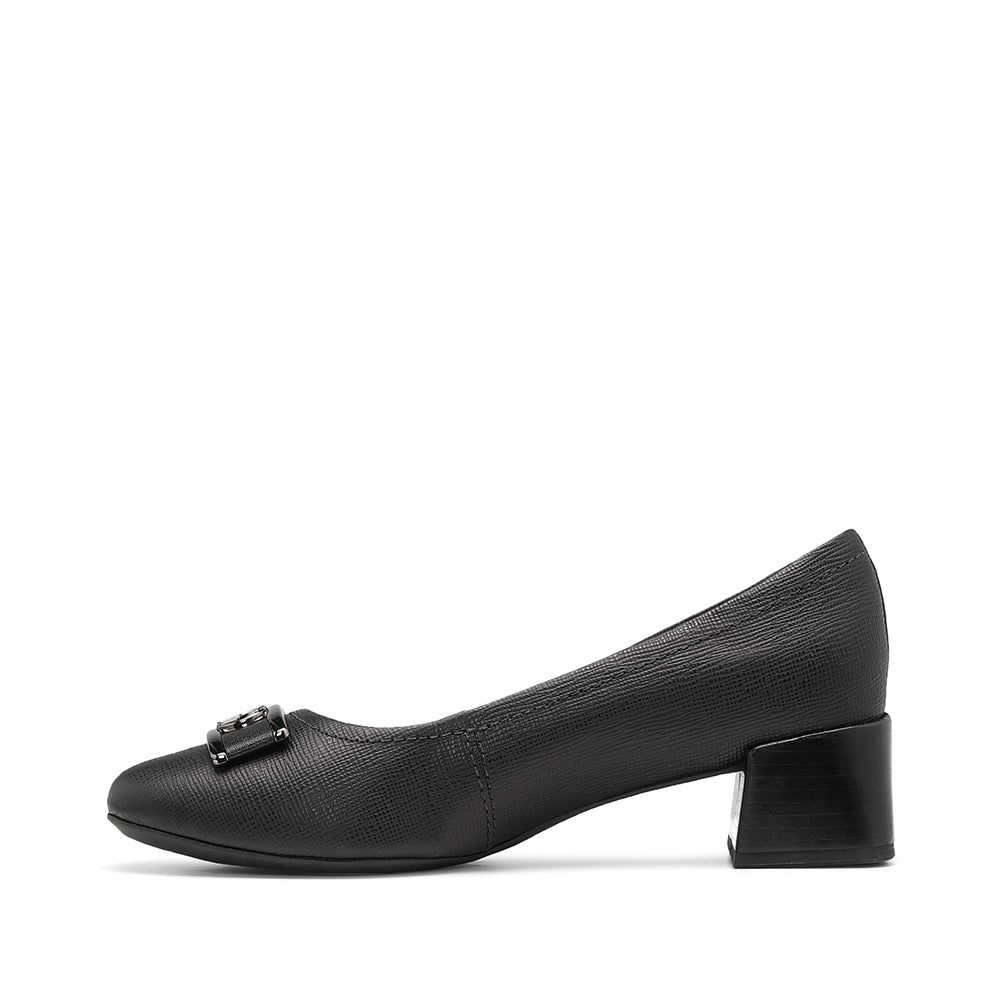 Sapato Salto Médio Mulher Pele Preto