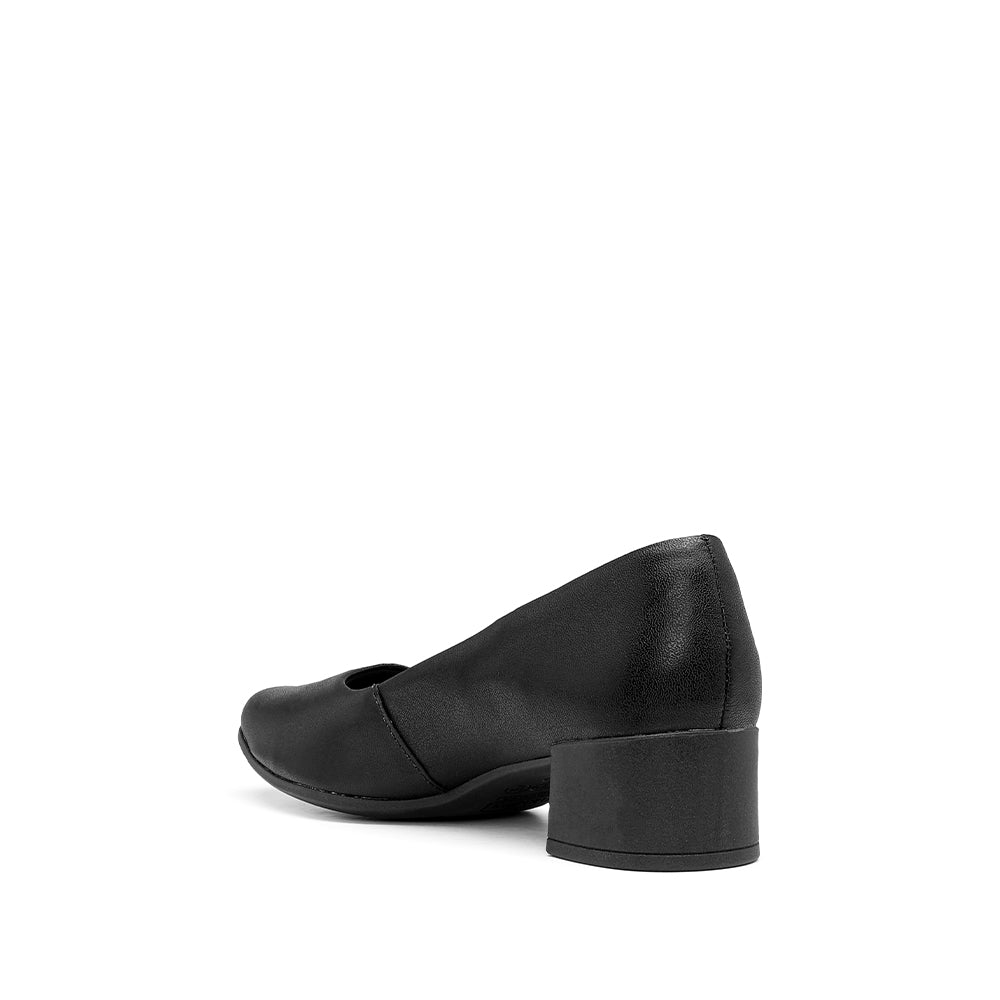 Sapato Salto Médio Mulher Pele Preto