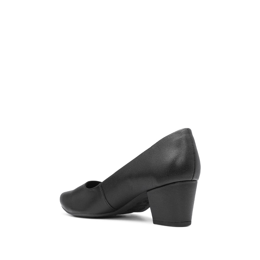 Sapato Salto Médio Mulher Pele Preto