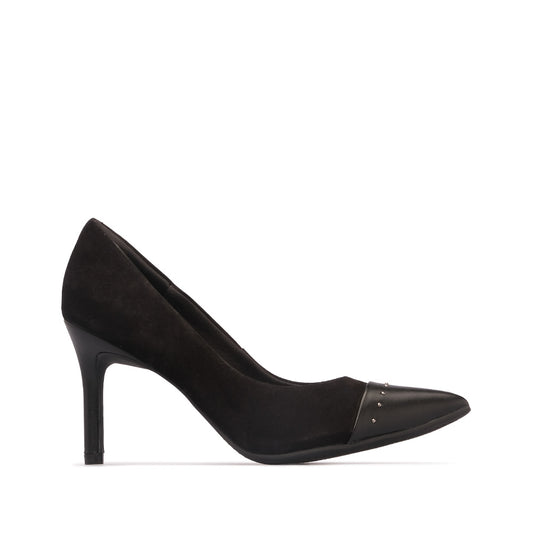 Sapato Salto Alto Mulher Nobuck Preto