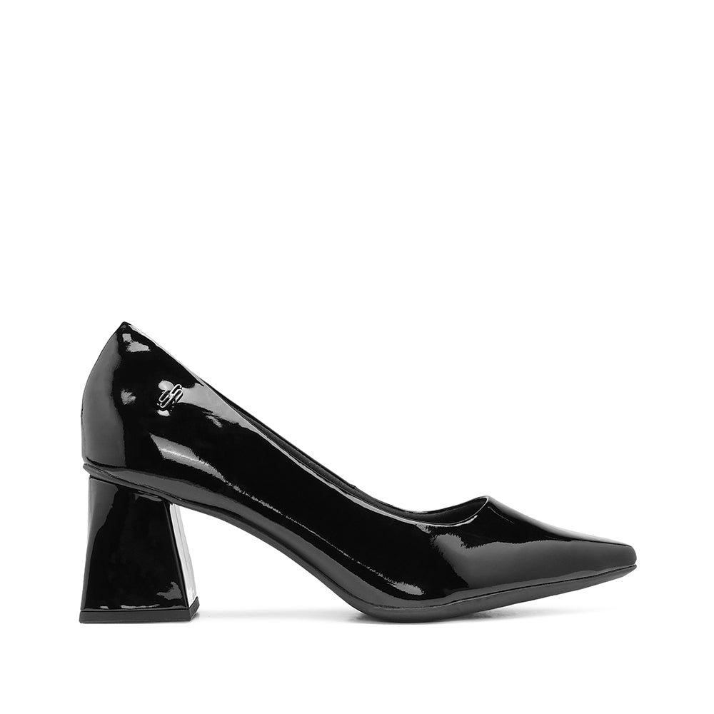 Sapato Salto Alto Mulher Verniz Preto