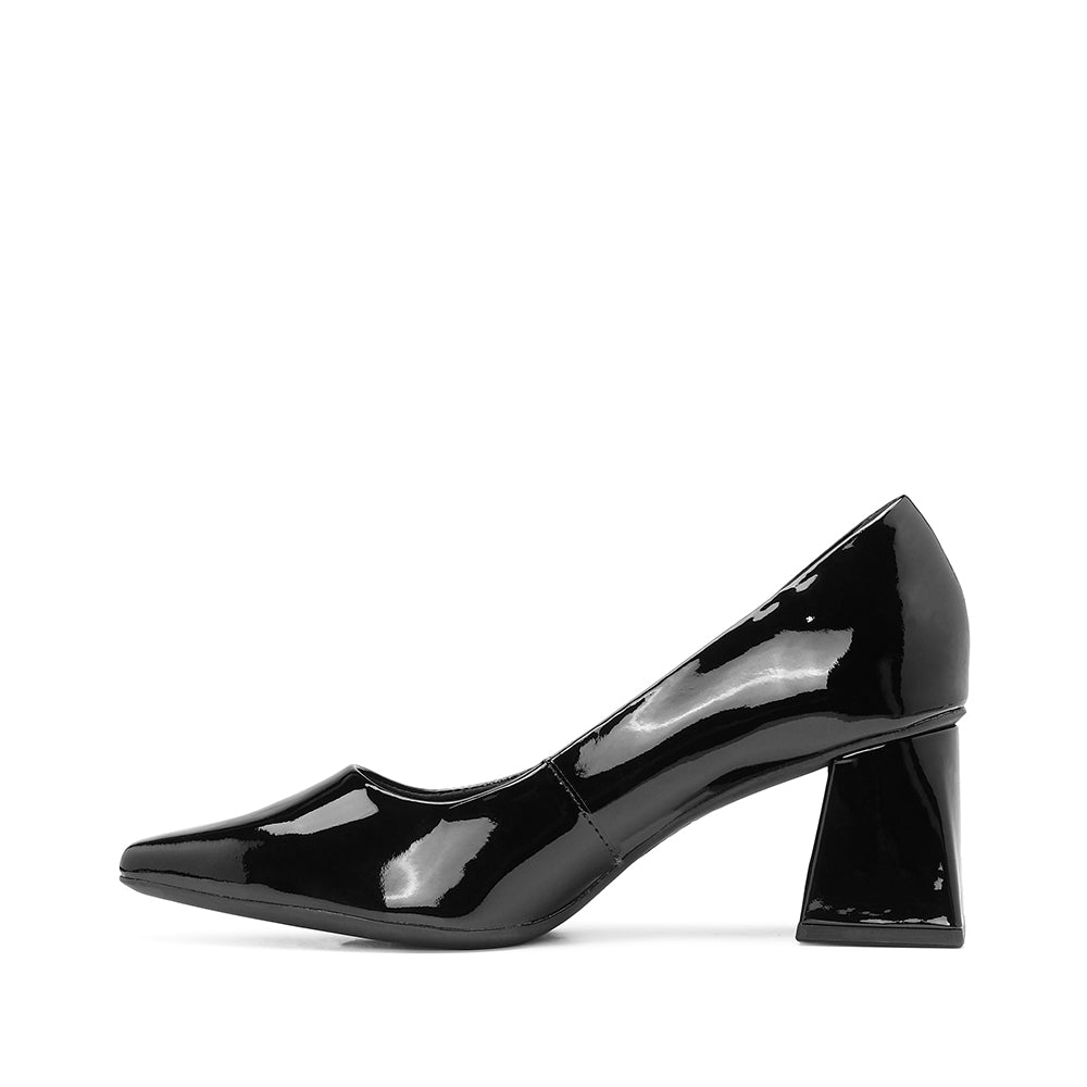 Sapato Salto Alto Mulher Verniz Preto