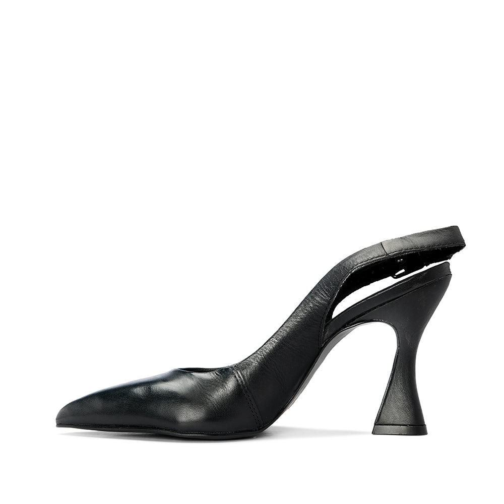 Sapato Salto Alto Mulher Pele Preto