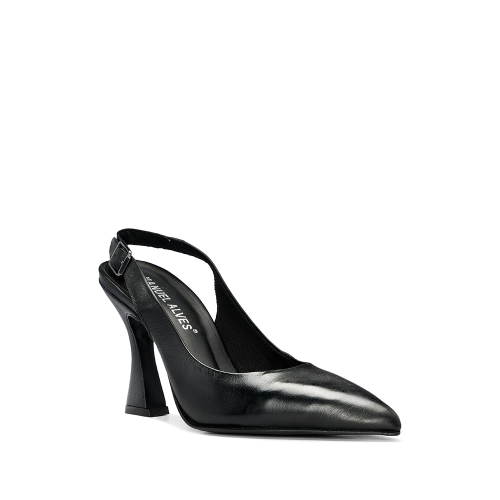 Sapato Salto Alto Mulher Pele Preto
