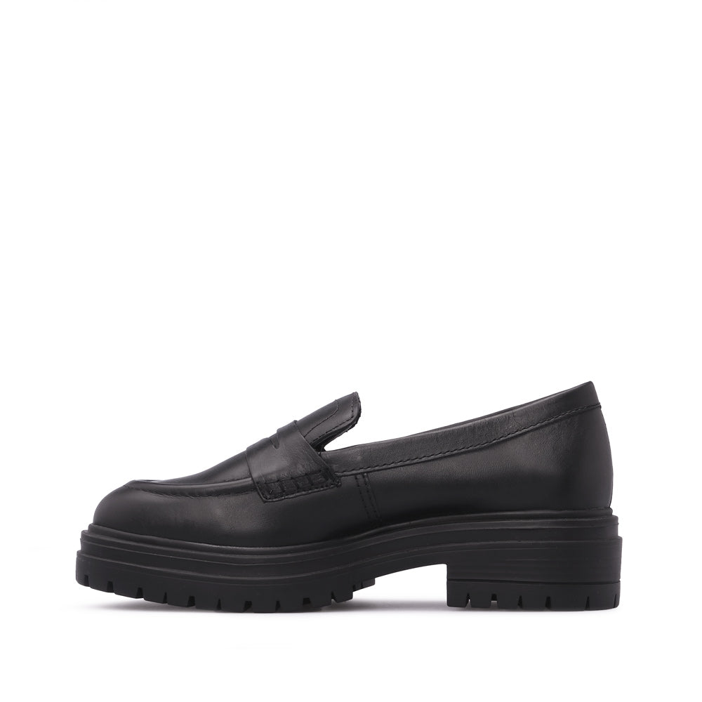 Sapato Mocassim Mulher Pele Preto