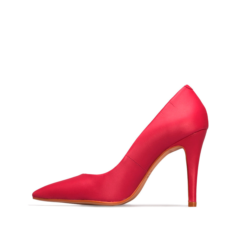 Sapato Salto Alto Mulher Pele Fuxia