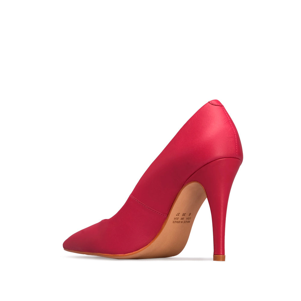 Sapato Salto Alto Mulher Pele Fuxia