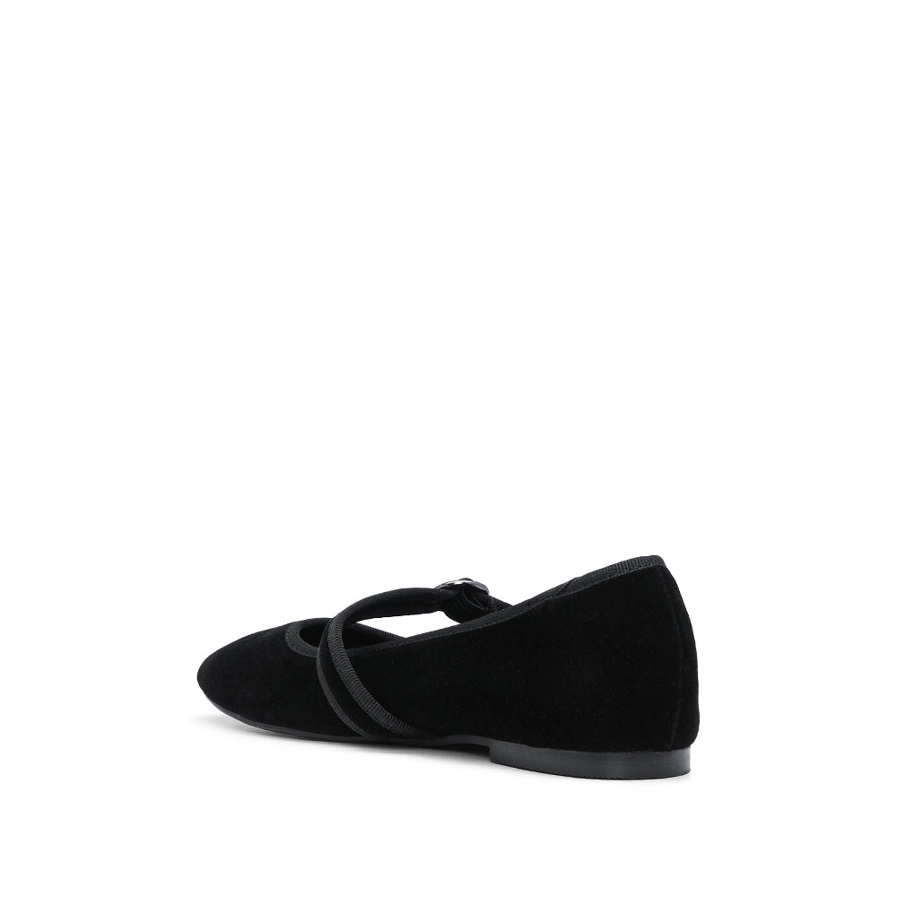 Sapato Sabrinas Mulher Têxtil Preto