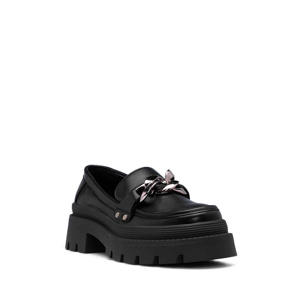 Sapato Mocassim Mulher Pele Preto