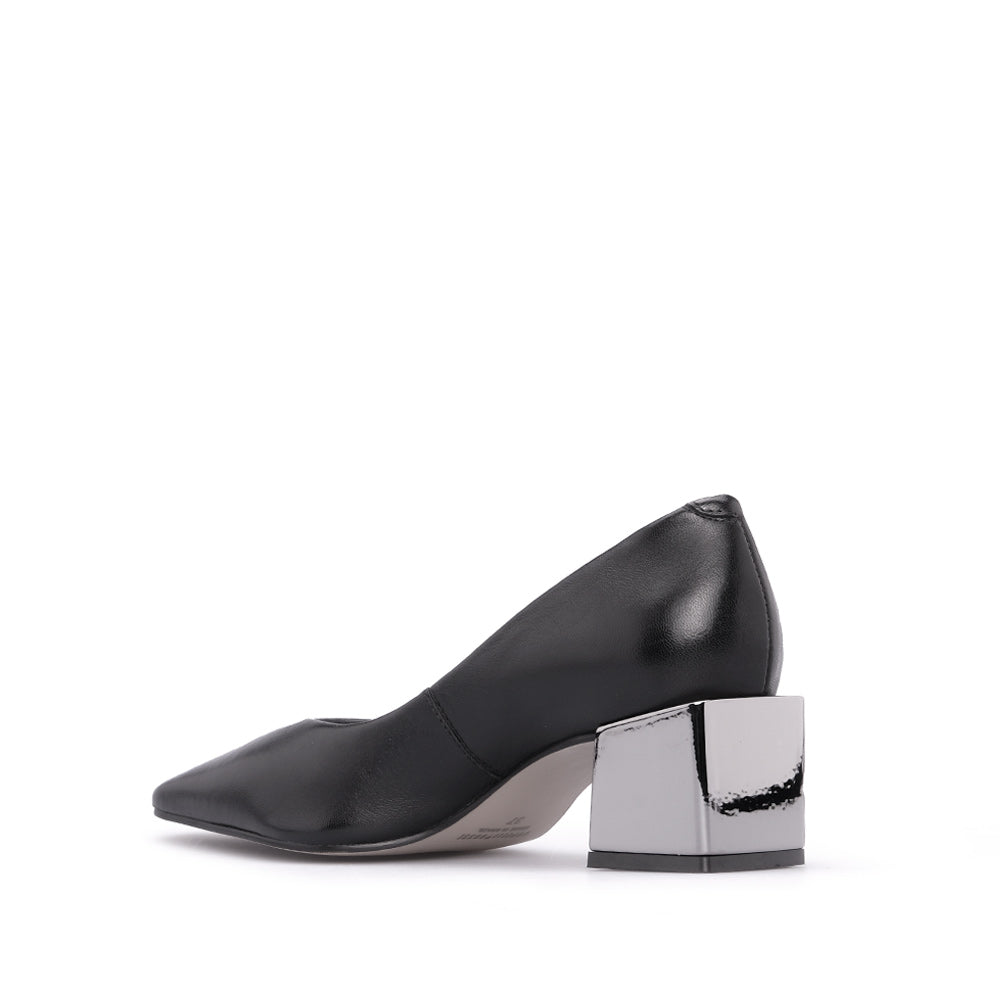 Sapato Salto Médio Mulher Pele Preto
