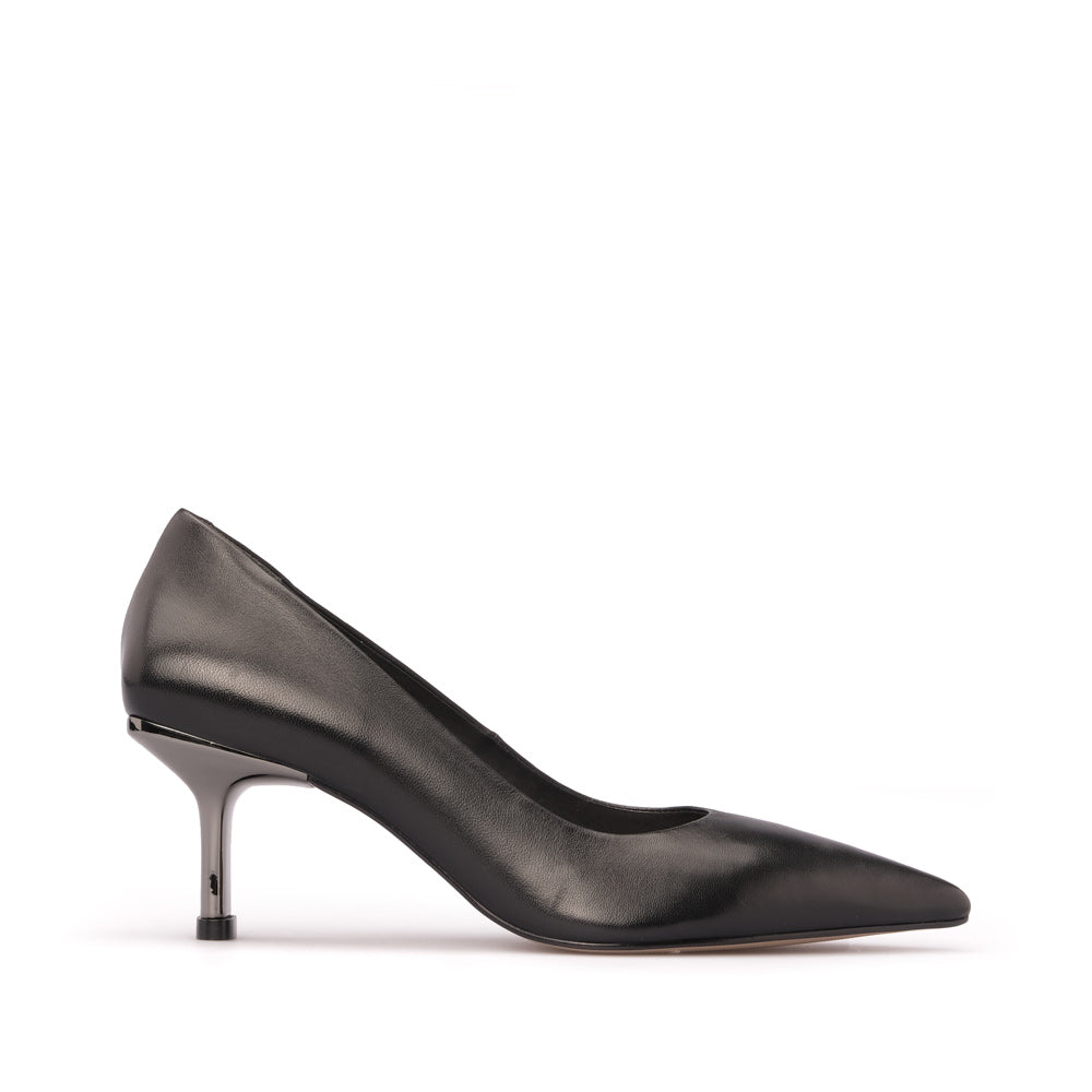 Sapato Salto Médio Mulher Pele Preto
