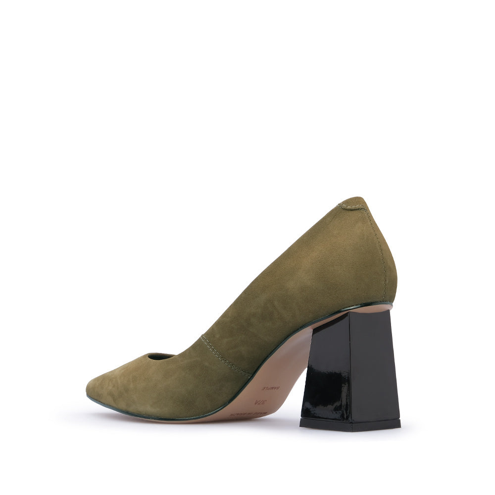 Sapato Salto Alto Mulher Nobuck Verde
