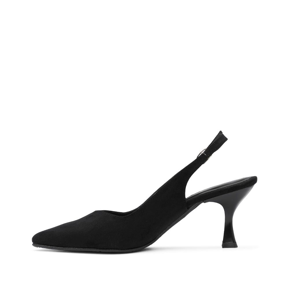 Sapato Slingback Mulher Camurça Preto