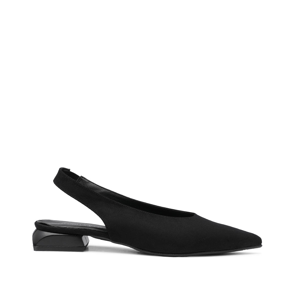 Sapato Slingback Mulher Camurça Preto