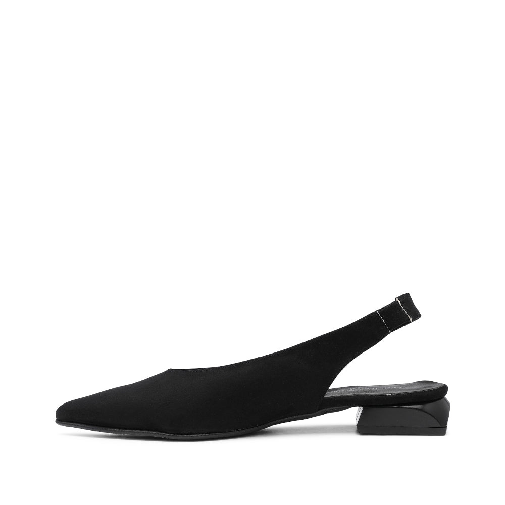 Sapato Slingback Mulher Camurça Preto