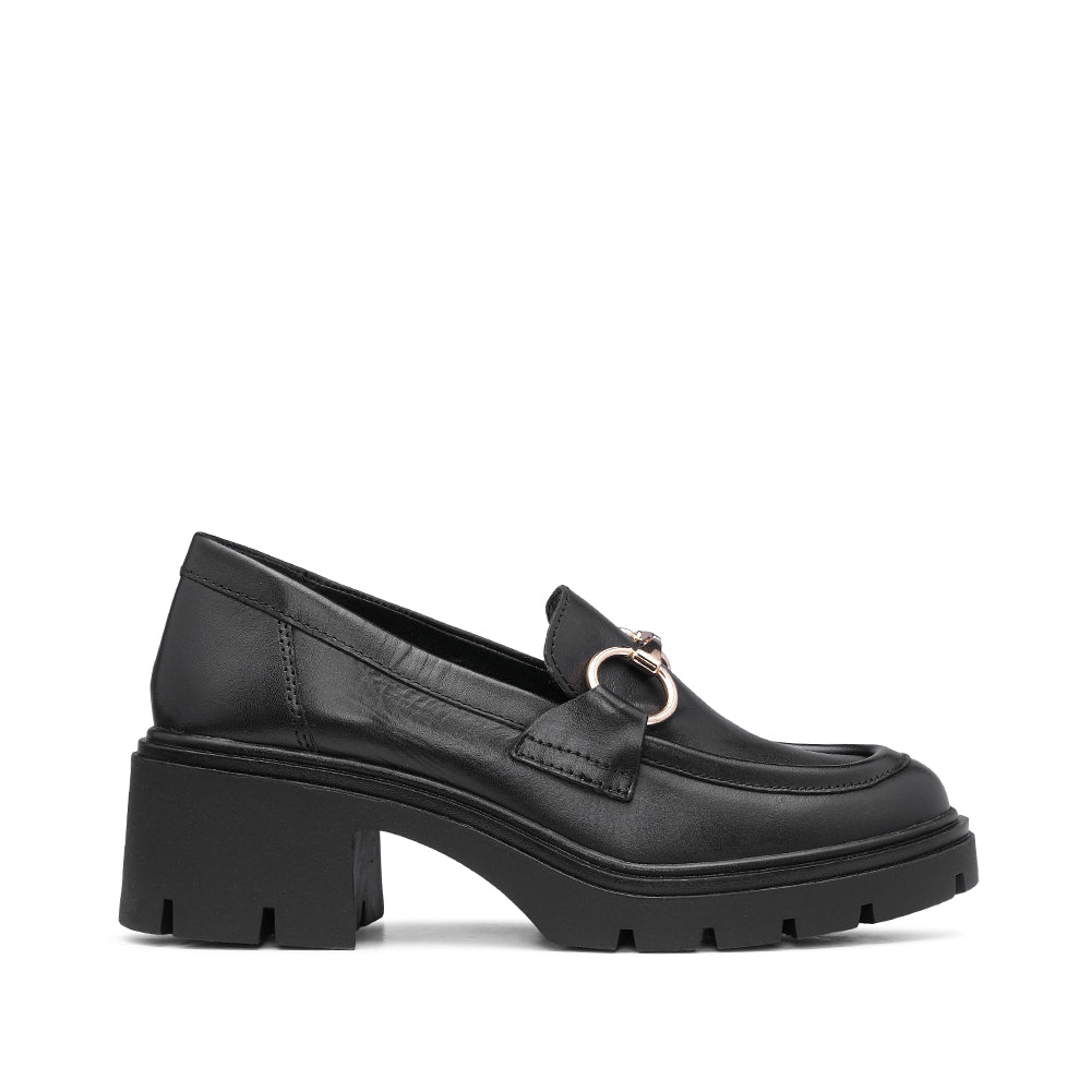 Sapato Salto Médio Mulher Pele Preto