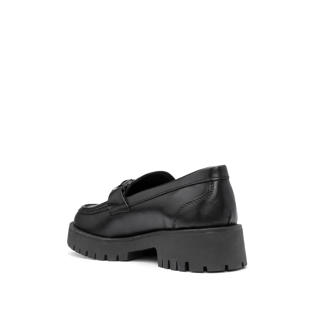 Sapato Salto Raso Mulher Pele Preto