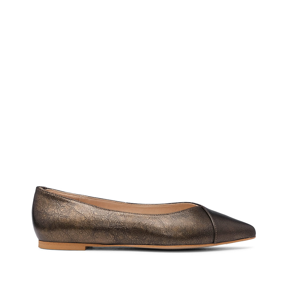 Sapato Sabrinas Mulher Metalizado Bronze