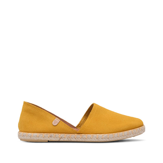 Sapato Alpercatas Mulher Camurça Amarelo