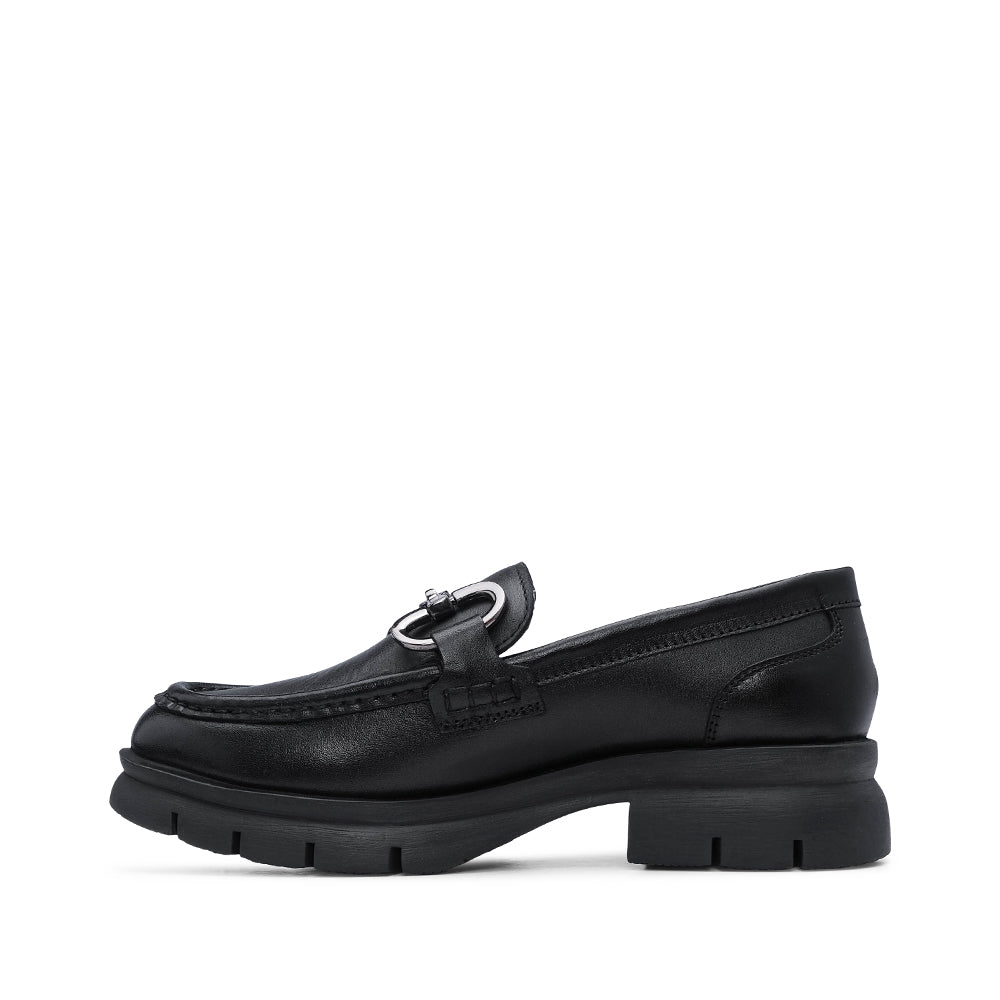 Sapato Mocassim Mulher Pele Preto