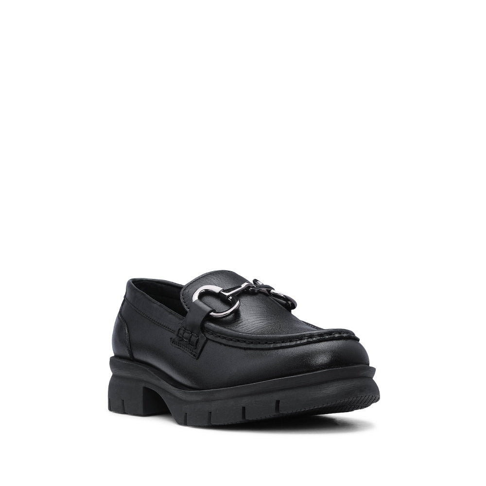 Sapato Mocassim Mulher Pele Preto