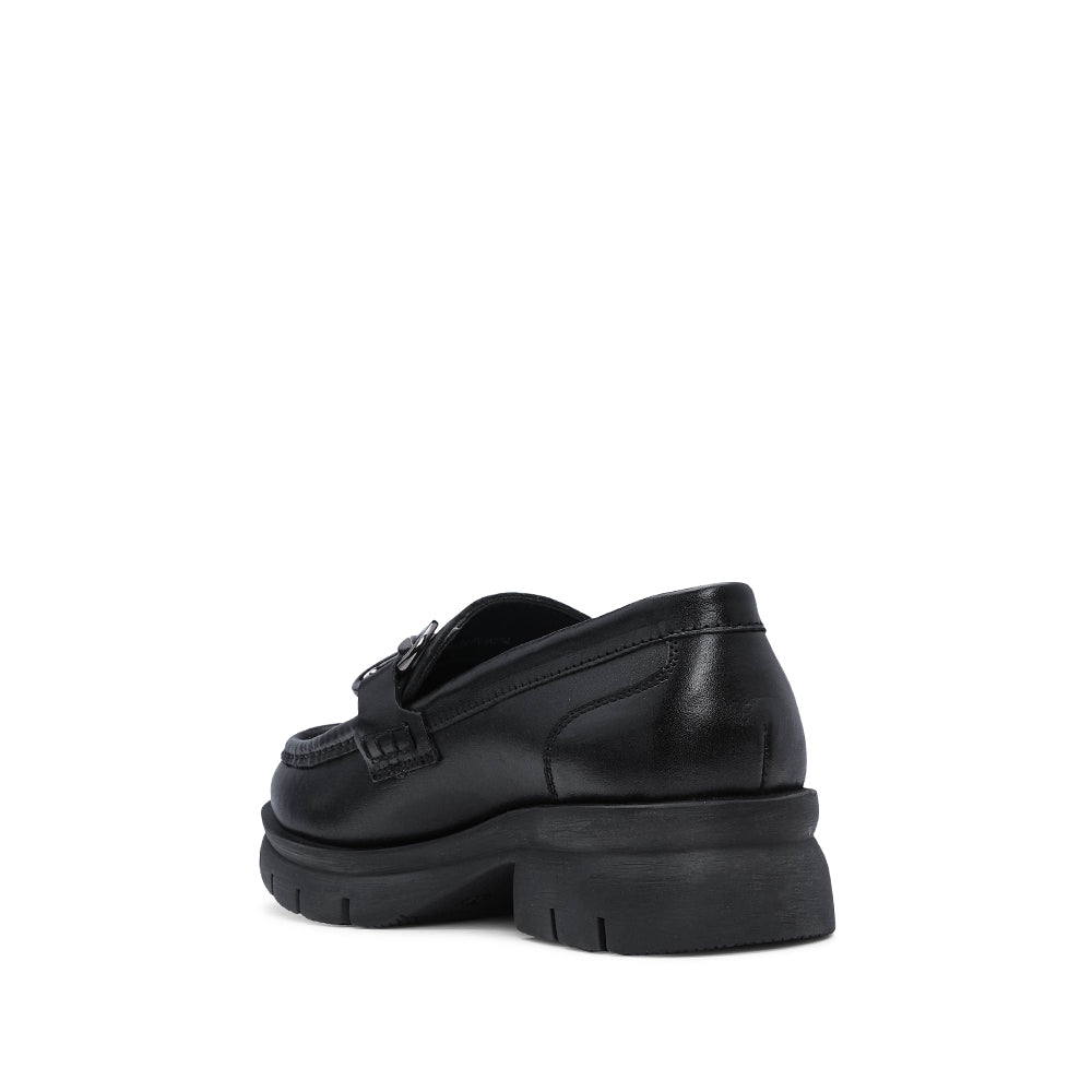 Sapato Mocassim Mulher Pele Preto