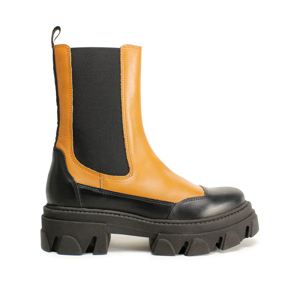 Botim Militar Mulher Pele Camel