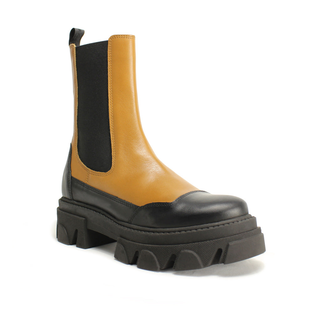 Botim Militar Mulher Pele Camel